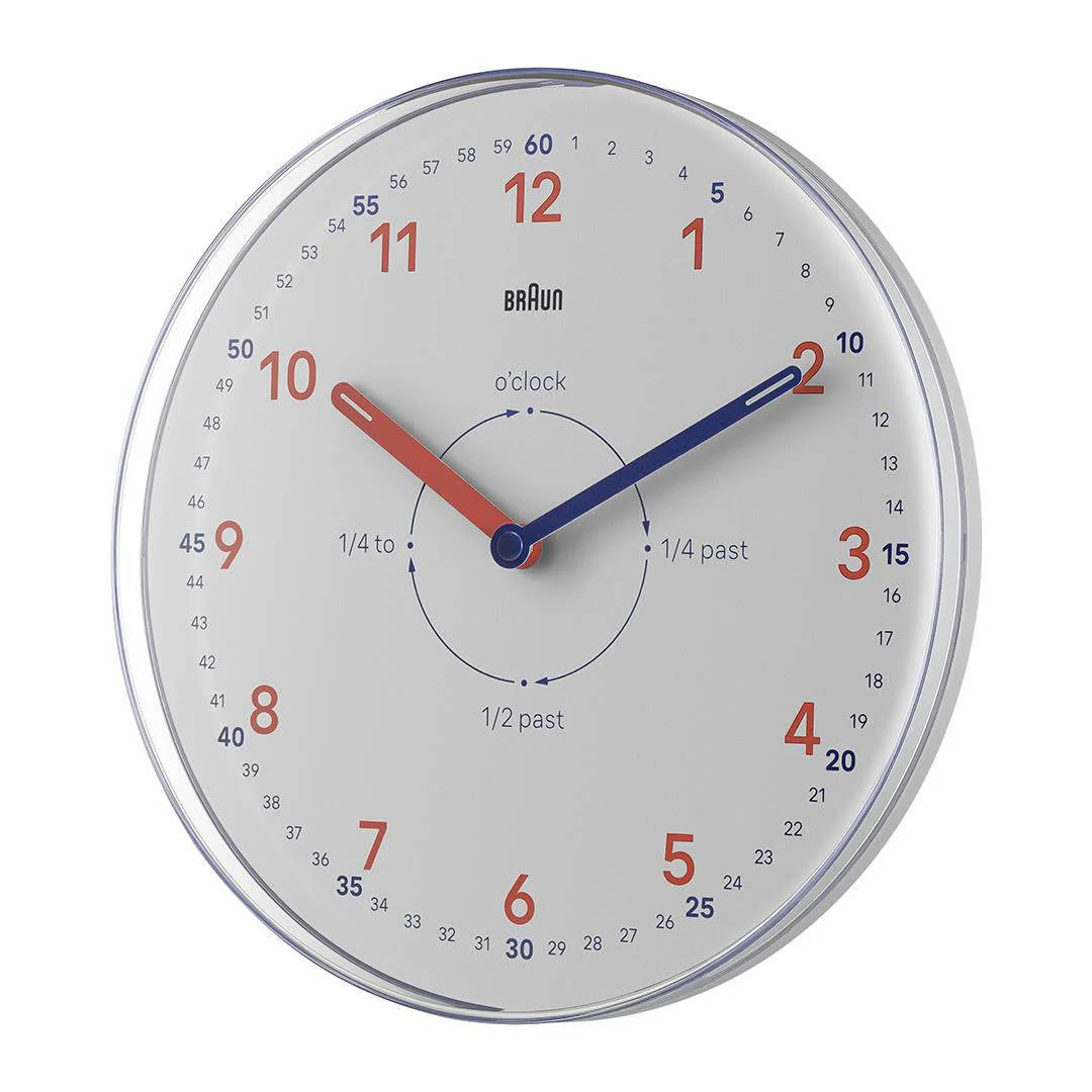 BC26 Braun time teachers wall clock - white - Image 3