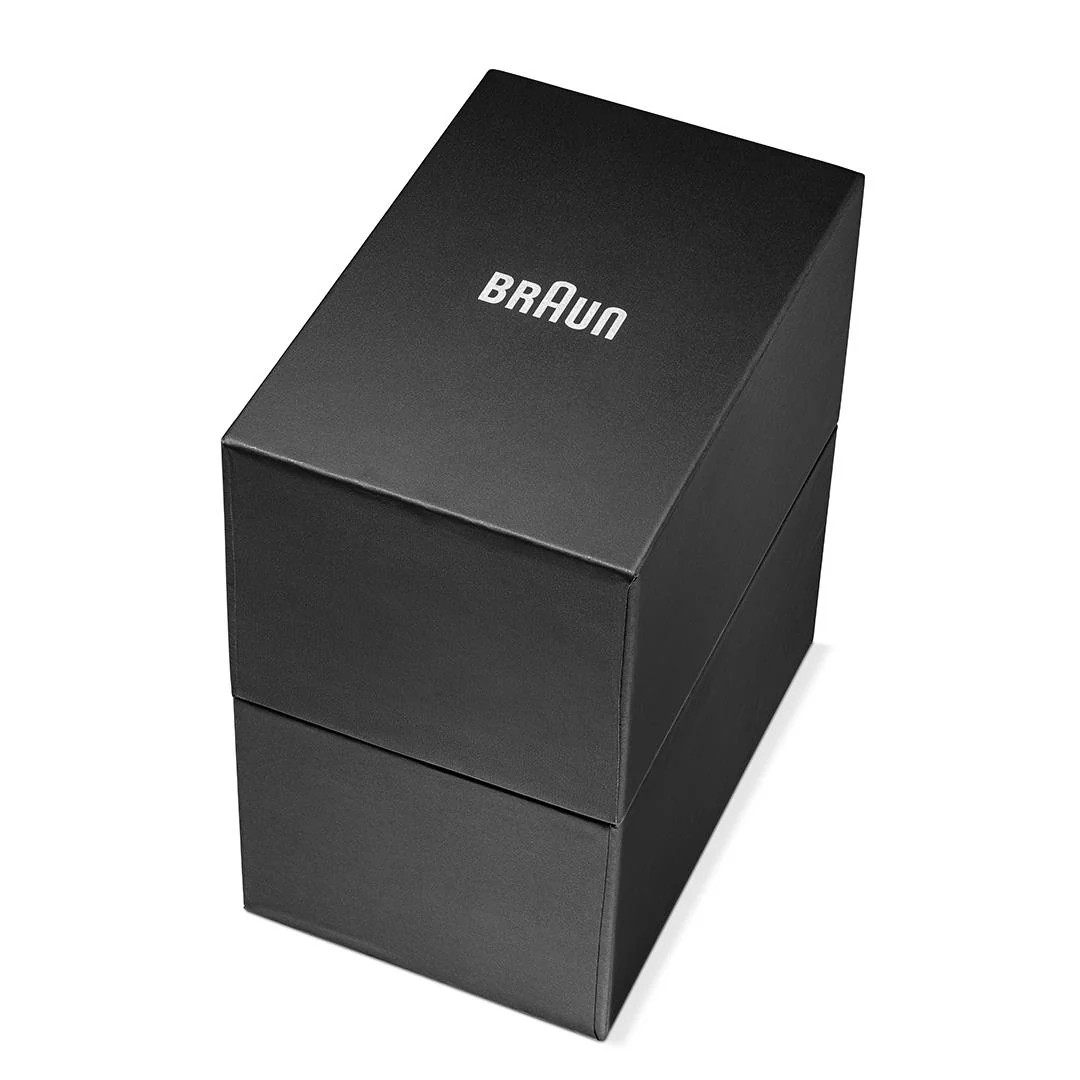 BN0299 Braun step counter watch - black dial and black silicone strap - Image 12
