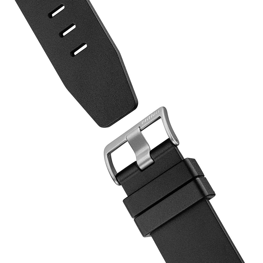 BN0299 Braun step counter watch - white dial and black silicone strap - Image 10