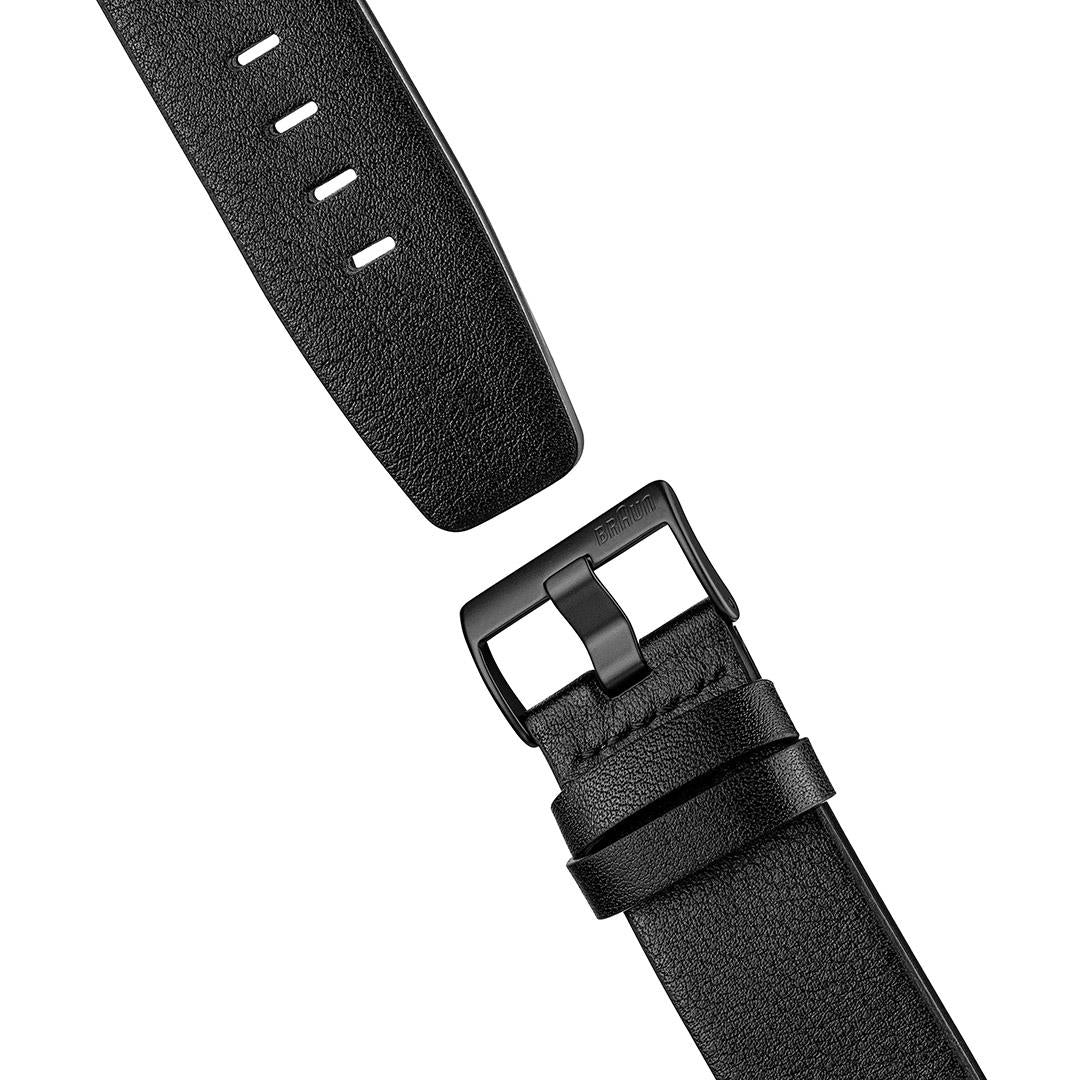Braun Gents BN0035 Classic Chronograph Watch - Black and Black Leather Strap - Image 7