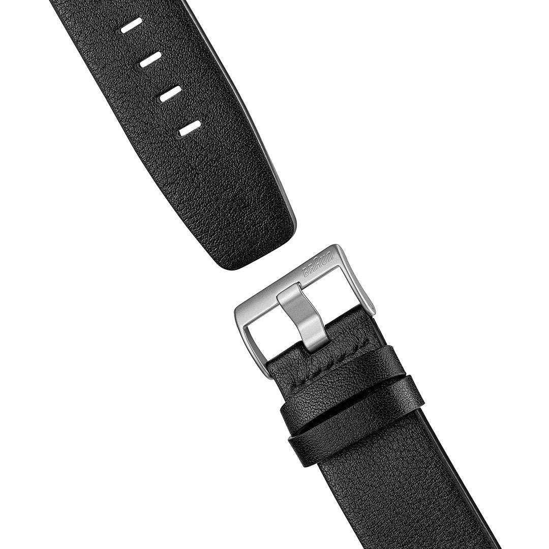 Braun Gents BN0035 Classic Chronograph Watch - Black and Black Leather Strap - Image 7