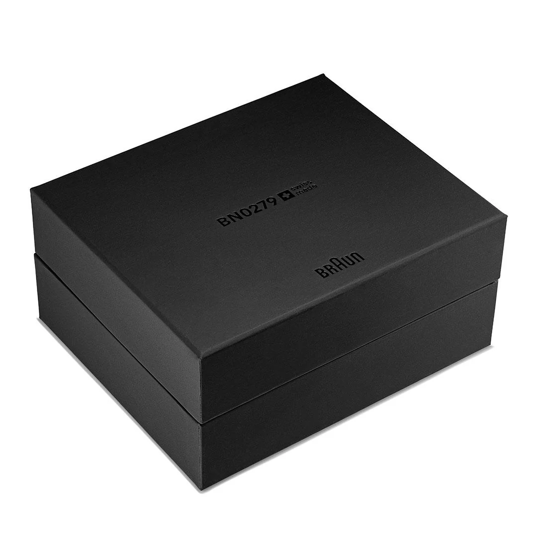 BN0279 Braun Swiss made automatic watch black dial and black rubber strap - limited edition - Image 8