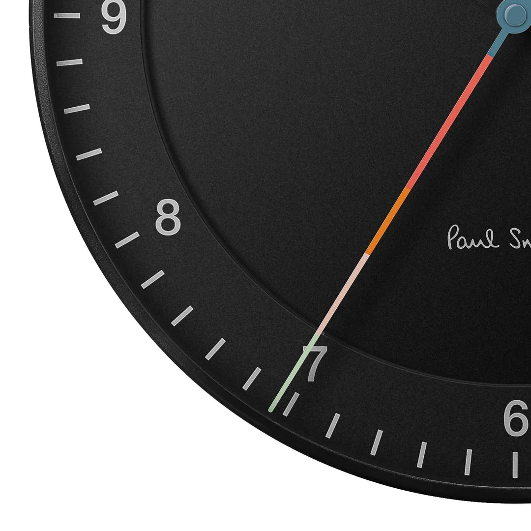 BC17 Braun x Paul Smith limited edition classic large analogue wall clock - black - Image 4
