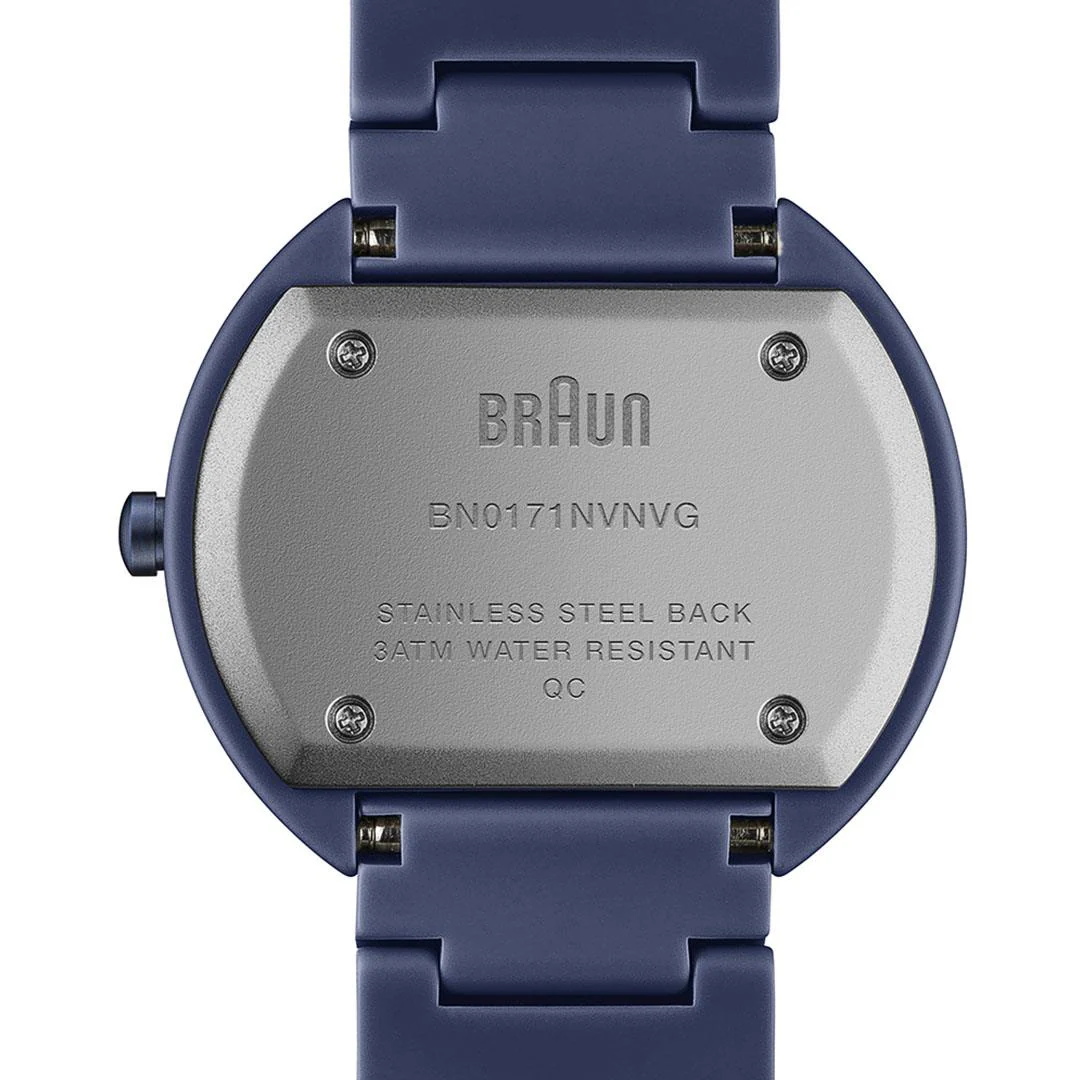 BN0171 Braun unisex classic watch - blue dial and blue ceramic bracelet - Image 6